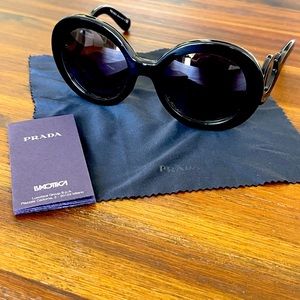 Prada Baroque Round Sunglasses NEW